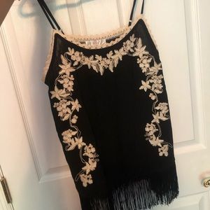 Black and tan tank top